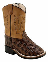 Jama Old West Toddler Boots - Giant Gator Print / Tan Fry Western  Jama Old West Toddler Boots - Giant Gator Print / Tan Fry Western