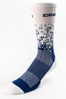 Cinch Crew Socks - White / Blue Cinch Crew Socks - White / Blue