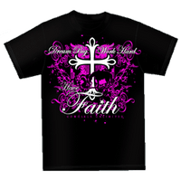 Moss Brothers Women's Shirt - Cowgirls Unlimited - Have Faith - Black