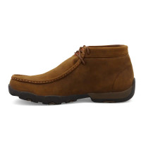 Twisted X Men's Work Casuals - Chukka Driving Moc - Distressed Saddle - Waterproof