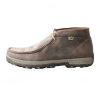 Twisted X Men's Casuals - Eco Chukka Driving Moccasin - Cell Stretch - Gray / Light Gray