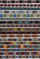 SunBody Hat Bands - 9 Bead - Multicolor