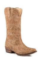 Roper Women's Boots - All Over Embroidery - Tan