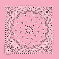Bandanas - Traditional Paisley - Light Pink Bandanas - Traditional Paisley - Light Pink