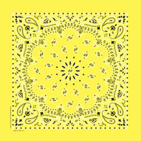 Bandanas - Traditional Paisley - Yellow