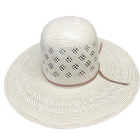 American Hat Straw - 7800 - Fancy Square Pattern Vent - Two toned American Hat Straw - 7800 - Fancy Square Pattern Vent - Two toned