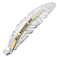 Montana Silversmith Accessories - Hat Feather - Classic Trophy - Silver / Gold Montana Silversmith Accessories - Hat Feather - Classic Trophy - Silver / Gold