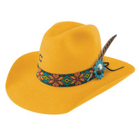 Charlie 1 Horse Felt Hats - Gold Digger - Yellow Charlie 1 Horse Felt Hats - Gold Digger - Yellow