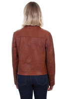 Scully Women's Jacket - Leather Jean - Cognac # 40 Scully Women's Jacket - Leather Jean - Cognac # 40