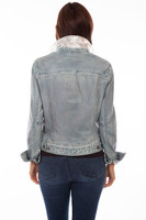 Scully Women's Jacket - Leather Jean / Denim Scully Women's Jacket - Leather Jean / Denim