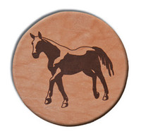 Moss Brothers Housewares - Leather Coaster Set - 4 Piece - Horse Trotter