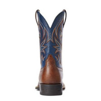 Ariat Men's Boots - Knockout - Dark Whiskey / Sheriff Blue Ariat Men's Boots - Knockout - Dark Whiskey / Sheriff Blue