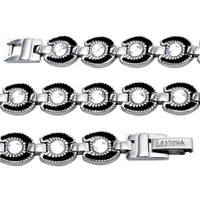 Sabona Women's Bracelet - Gem / Black Horseshoe - Magnetic Sabona Women's Bracelet - Gem / Black Horseshoe - Magnetic