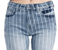 Rock & Roll Women's Trouser Jeans - Pin Stripped Rock & Roll Women's Trouser Jeans - Pin Stripped