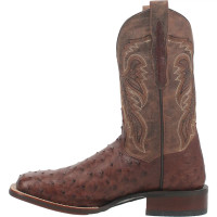 Dan Post Men's Boots - Alamosa Full Quill Ostrich - Chocolate