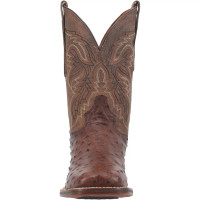 Dan Post Men's Boots - Alamosa Full Quill Ostrich - Chocolate
