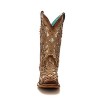Corral Women's Boots - Glitter Inlay - Light Brown Corral Women's Boots - Glitter Inlay - Light Brown