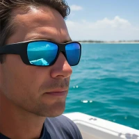 Costa Sunglasses - Tuna Alley - Black / Blue Mirror