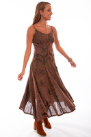 Scully Women's Dress - Honey Creek Collection - Spaghetti Strap / Long Rayon - Copper