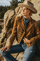 Double D Ranchwear Women’s - Tramp Art Jacket - Elk Horn