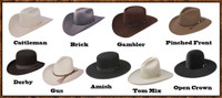 W. Alboum Felt Hats - Rodeo King - 100X - Pure Beaver Natural W. Alboum Felt Hats - Rodeo King - 100X - Pure Beaver Natural