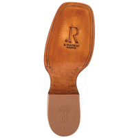 R Watson Men's Boots - RW5003 - Antique Saddle Smooth Ostrich / Forrest Green 