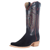 R Watson Men's Boots - RW8208 - Black Roughout / Black Cowhide / Cutter Toe R Watson Men's Boots - RW8208 - Black Roughout / Black Cowhide / Cutter Toe