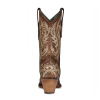 Corral Women's Boots - Overlay Studs / Crystal - Cognac