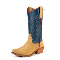 Rios of Mercedes Men's Boots - Tan Crazy Horse Reverse / Navy Rios of Mercedes Men's Boots - Tan Crazy Horse Reverse / Navy