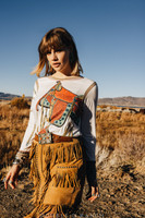 Double D Ranchwear Women’s - Chaperros Skirt / Deerskin  Double D Ranchwear Women’s - Chaperros Skirt / Deerskin