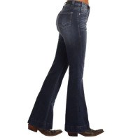 Rock & Roll Women's Trouser Jeans - High Rise - Button Fly
