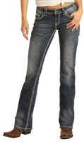 Rock & Roll Women's Riding Jeans - Mid Rise Stretch -Bootcut Rock & Roll Women's Riding Jeans - Mid Rise Stretch -Bootcut