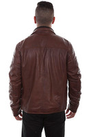 Scully Men's Jacket - Leather  - Quilted Front Insert