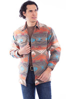 Scully Men's Jacket - Southwest Shirt Style Scully Men's Jacket - Southwest Shirt Style