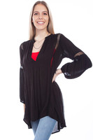 Scully Women's Shirt - Cantina Tunic - Black