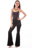 Scully Women's Pants - Honey Creek Collection - Fringe Bell Bottoms - Black Scully Women's Pants - Honey Creek Collection - Fringe Bell Bottoms - Black