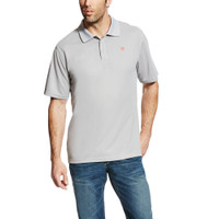 Ariat Men's TEK Polo - Silver Ariat Men's TEK Polo - Silver