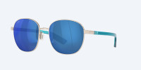 Costa Sunglasses - Egret 299 - Brushed Silver / Blue Mirror 580P Costa Sunglasses - Egret 299 - Brushed Silver / Blue Mirror 580P