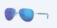 Costa Sunglasses - Peli 288 - Shiny Silver / Blue Mirror 580G Costa Sunglasses - Peli 288 - Shiny Silver / Blue Mirror 580G