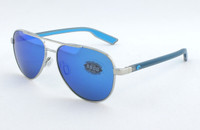 Costa Sunglasses - Peli 288 - Shiny Silver / Blue Mirror 580G Costa Sunglasses - Peli 288 - Shiny Silver / Blue Mirror 580G