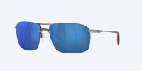Costa Sunglasses - Skimmer - Matte Silver / Blue Mirror 580P Costa Sunglasses - Skimmer - Matte Silver / Blue Mirror 580P