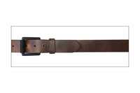 Gem Dandy Accessories - G Bar D Belt - Genuine Leather / Crackle Texture - Dark Brown Gem Dandy Accessories - G Bar D Belt - Genuine Leather / Crackle Texture - Dark Brown