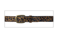 Gem Dandy Accessories - Cowgirls Rock Belt - Genuine Leather / Leopard Screen Print - Brown Gem Dandy Accessories - Cowgirls Rock Belt - Genuine Leather / Leopard Screen Print - Brown