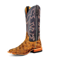 Horse Power By Anderson Bean Men's Boots - Fish Print / Honey