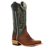 Horse Power By Anderson Bean Men's Boots - Top Hand Collection - Vulcano Cognac / Turquoise Fools Goat