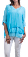 Gigi Moda Women's Clothing - Diana Top - Turquoise