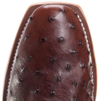 Macie Bean Women's Boot - Top Hand Collection - FQ Ostrich / Full-Grain -Tobacco Brown / Emerald Explosion