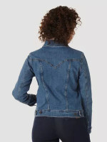 Wrangler Women's Jacket - Classic Fit - Dark Denim