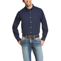 Ariat Men's Shirt - Wrinkle Free / Solid Navy Ariat Men's Shirt - Wrinkle Free / Solid Navy