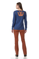 Double D Ranchwear Women’s -Double Luck Tee - Blue Indigo Double D Ranchwear Women’s -Double Luck Tee - Blue Indigo